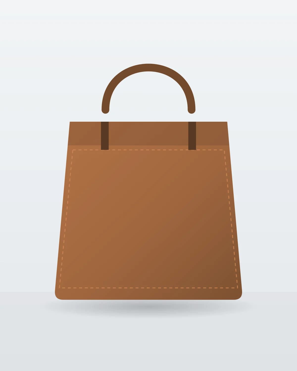Lahore Structured Tote in Tan — illustration