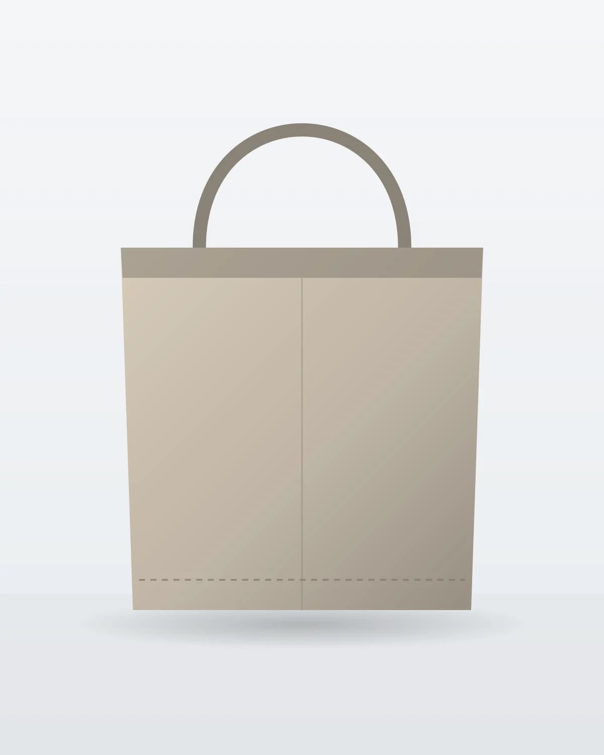 Market Shopper in Stone — illustration