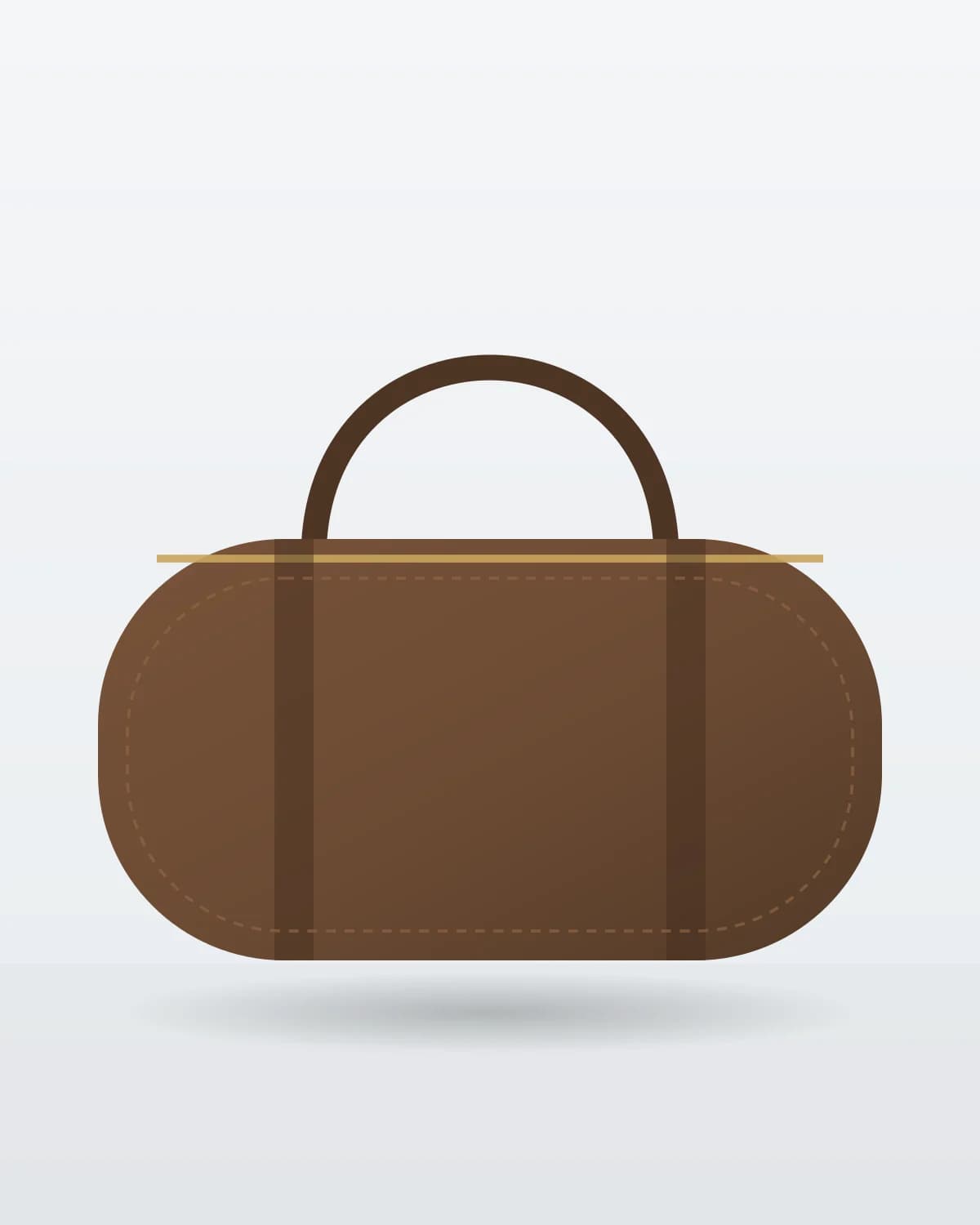 Weekender Duffle in Brown — illustration
